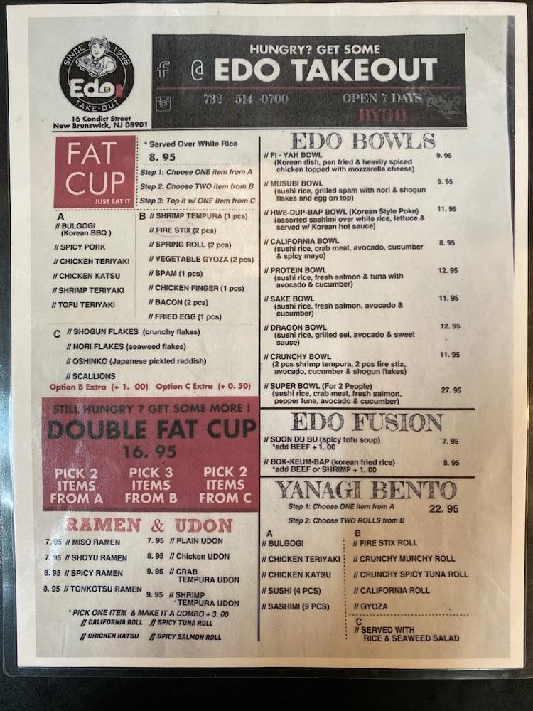Edo Takeout New Brunswick Miso Ramen